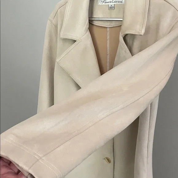 Kenneth Cole New York Women's Latte Trench Coat - Picture 10 of 11